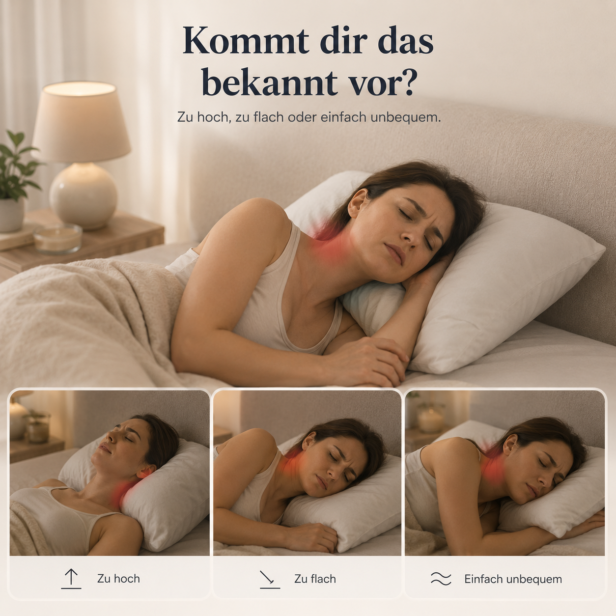 Entspannter liegen. Komfortabler schlafen.