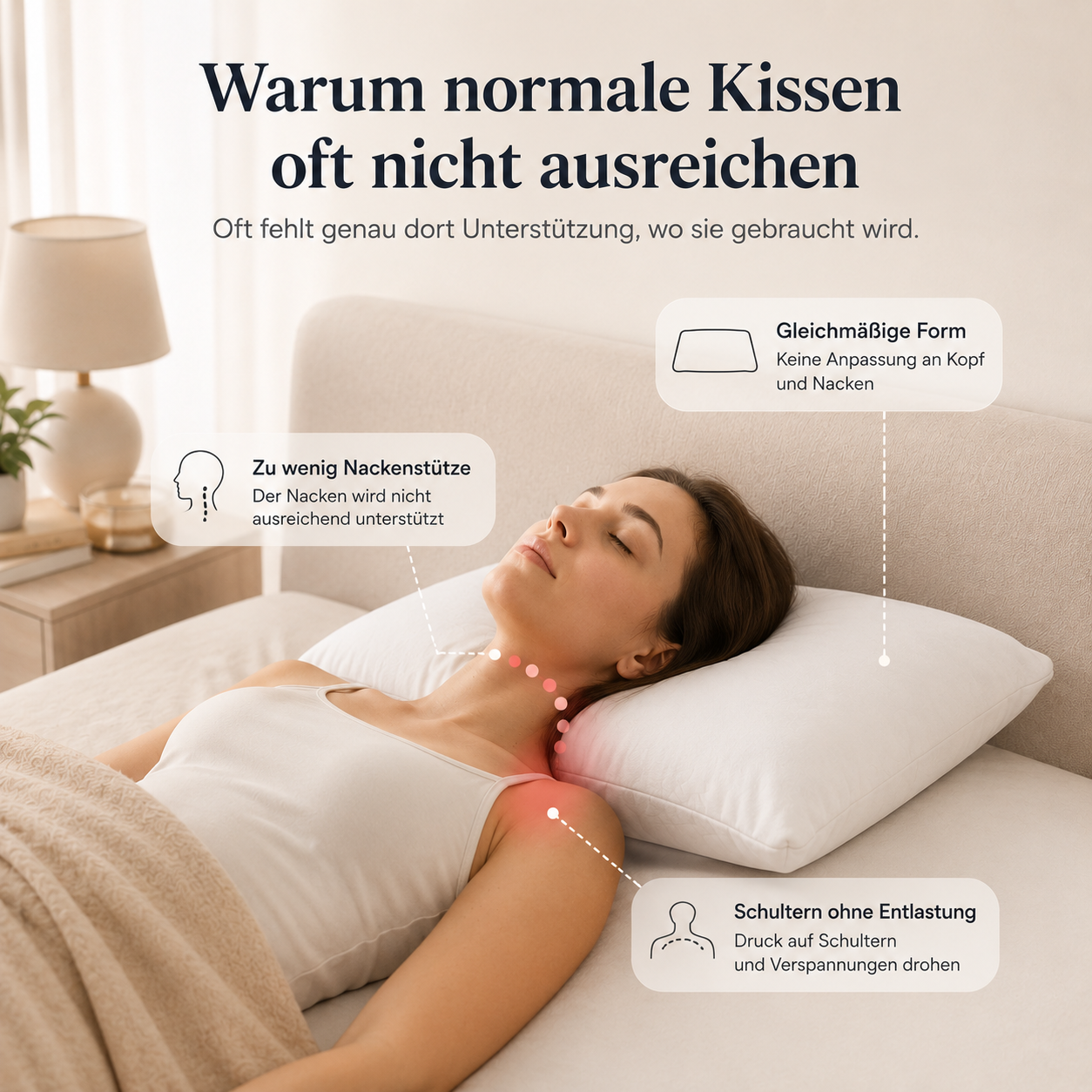 Entspannter liegen. Komfortabler schlafen.