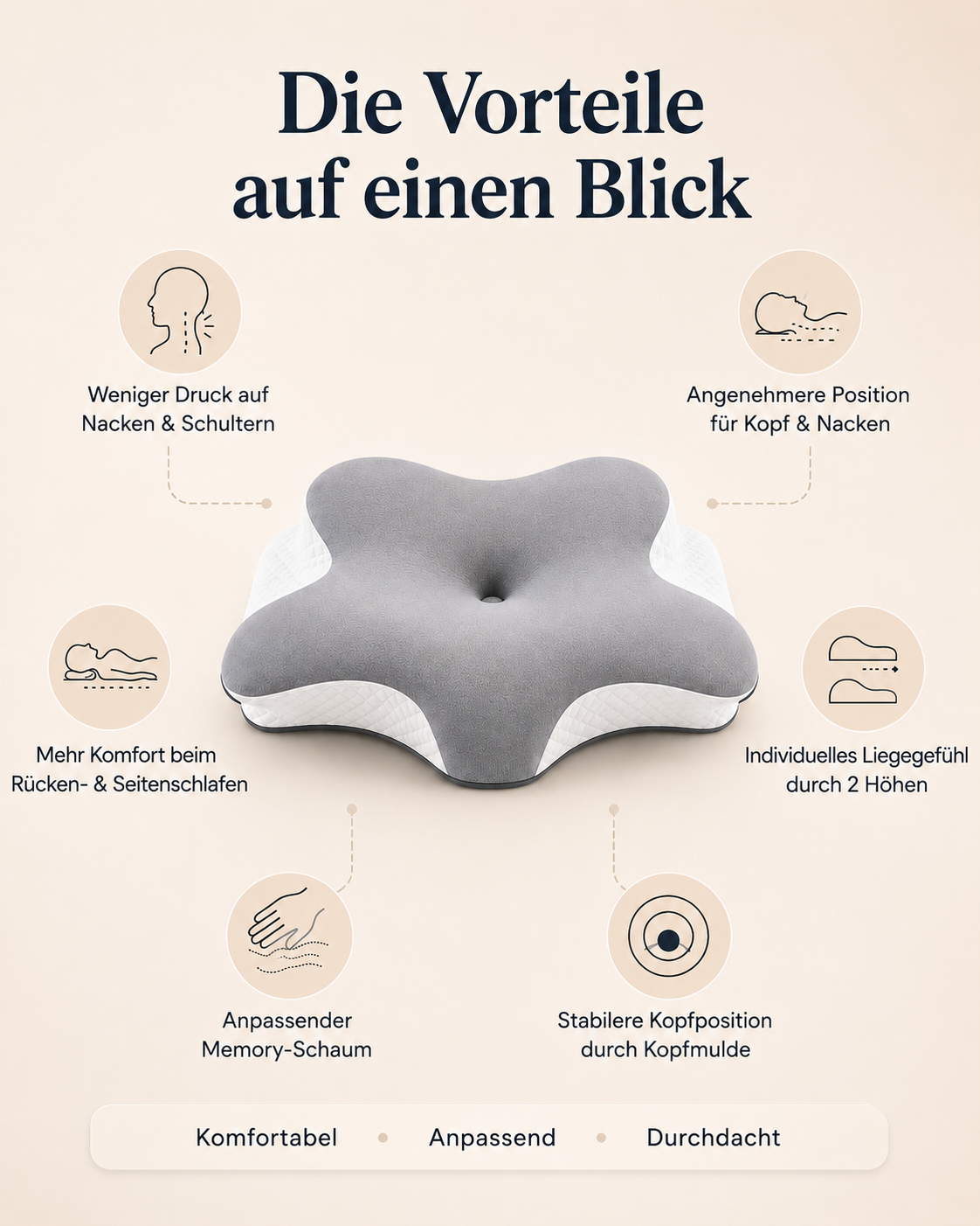 Entspannter liegen. Komfortabler schlafen.